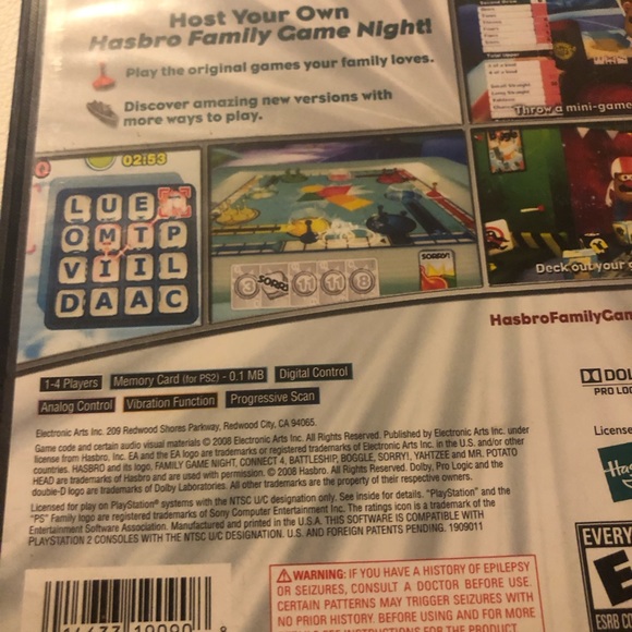 Hasbro Family Game Night  Sony PlayStation 2 2008, tested - Picture 3 of 7